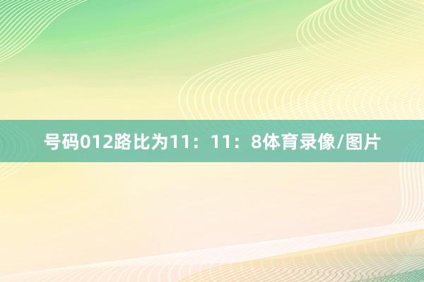 号码012路比为11：11：8体育录像/图片