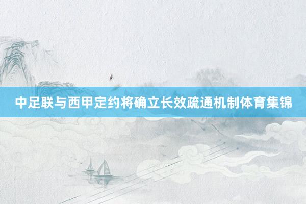 中足联与西甲定约将确立长效疏通机制体育集锦