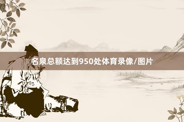 名泉总额达到950处体育录像/图片