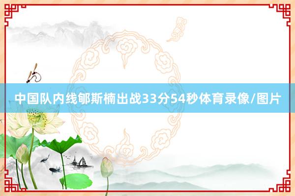 中国队内线郇斯楠出战33分54秒体育录像/图片