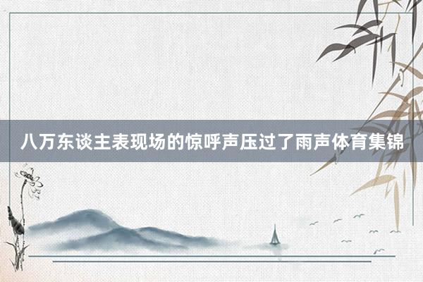 八万东谈主表现场的惊呼声压过了雨声体育集锦