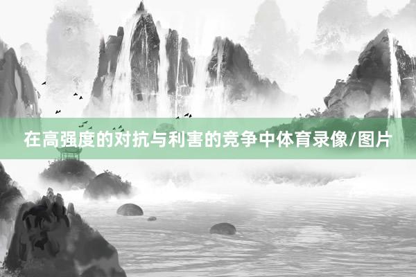 在高强度的对抗与利害的竞争中体育录像/图片