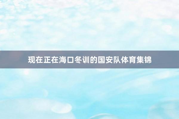 现在正在海口冬训的国安队体育集锦