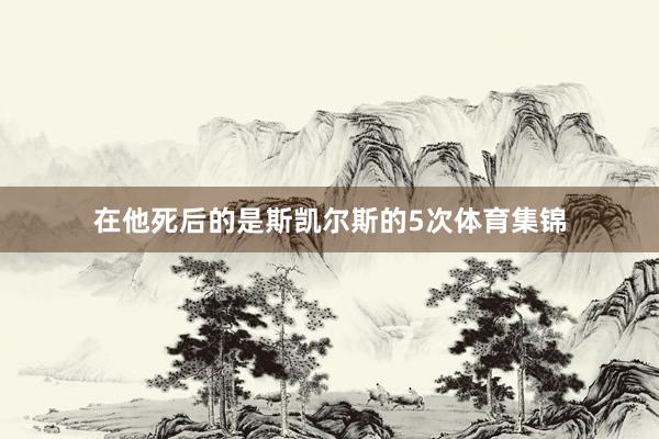 在他死后的是斯凯尔斯的5次体育集锦